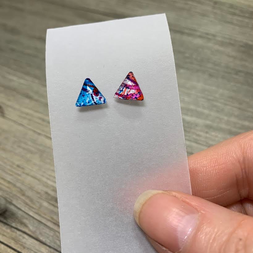 Triangle Post Earrings