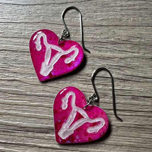 Female Reproductive System Earrings